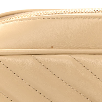 Saint Laurent Calfskin Matelasse Monogram Lou Camera Bag Nude Powder 10 of 11