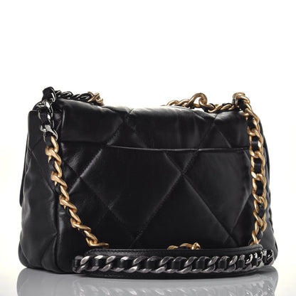 Chanel Goatskin Quilted Medium Chanel 19 Flap Black 4 of 10