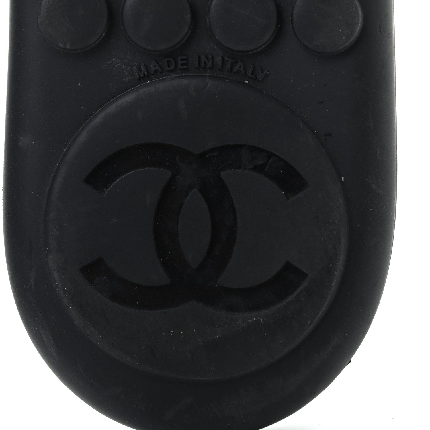 Chanel Lambskin CC Chain Thong Sandals 38 Black 6 of 8