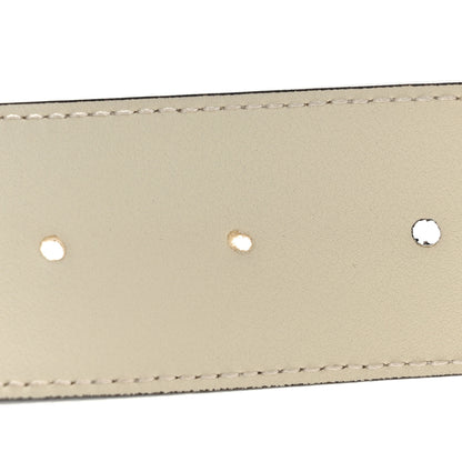 Gucci Calfskin Double G 40mm Belt 80 32 Mystic White 5 of 5