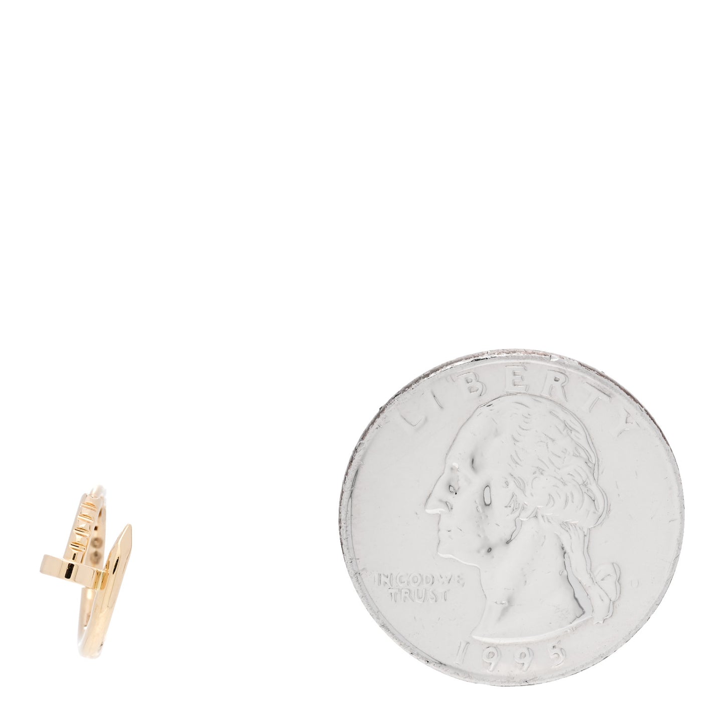 18K Yellow Gold Juste Un Clou Single Hoop Earring