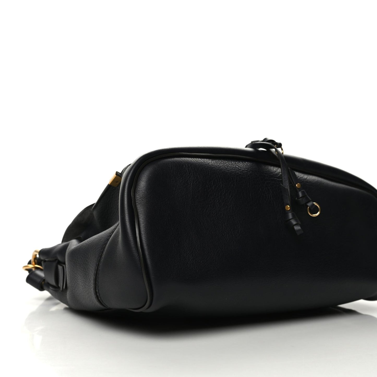 Calfskin Medium Owen Flap Bag Full Blue