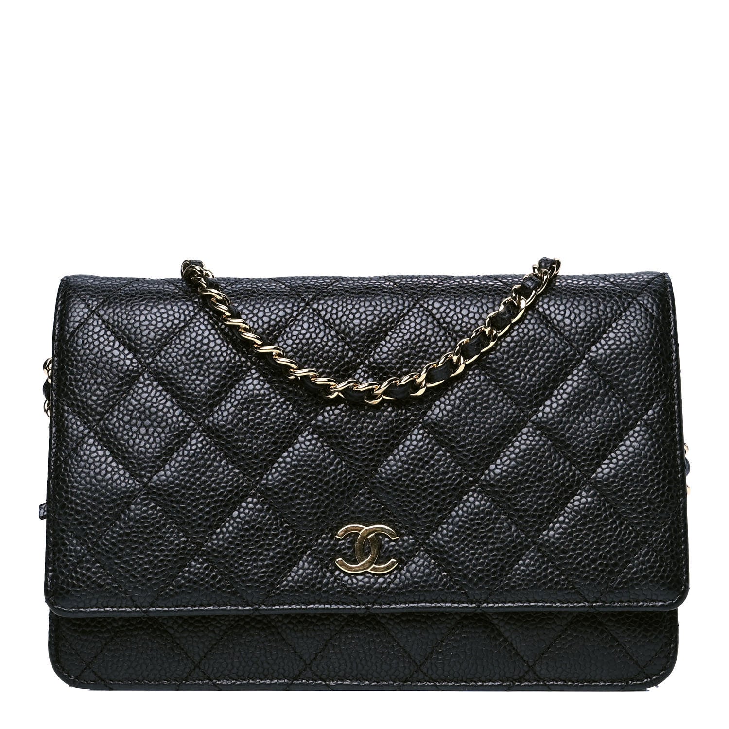Chanel Caviar Quilted Wallet On Chain WOC Black 1 of 4