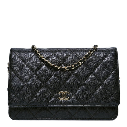 Chanel Caviar Quilted Wallet On Chain WOC Black 1 of 4