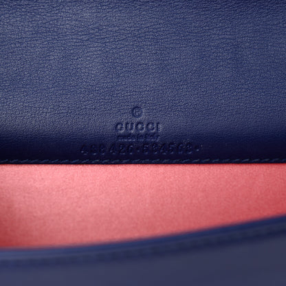 Gucci Velvet Matelasse GG Marmont Mini Bag Cobalt Blue 6 of 10