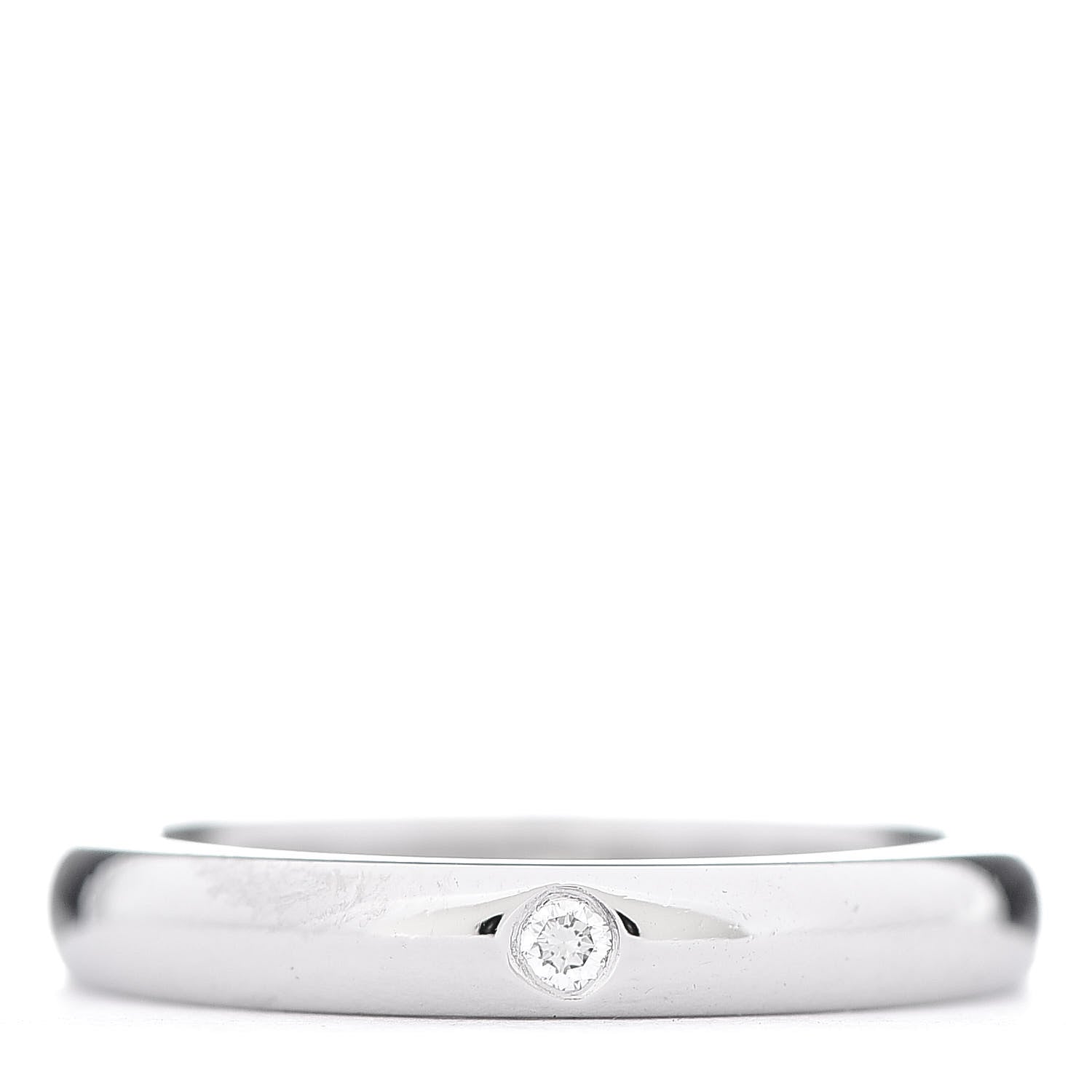Tiffany Platinum Diamond Elsa Peretti Band Ring 47 4 2 of 7