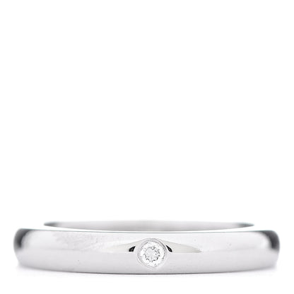 Tiffany Platinum Diamond Elsa Peretti Band Ring 47 4 1 of 7