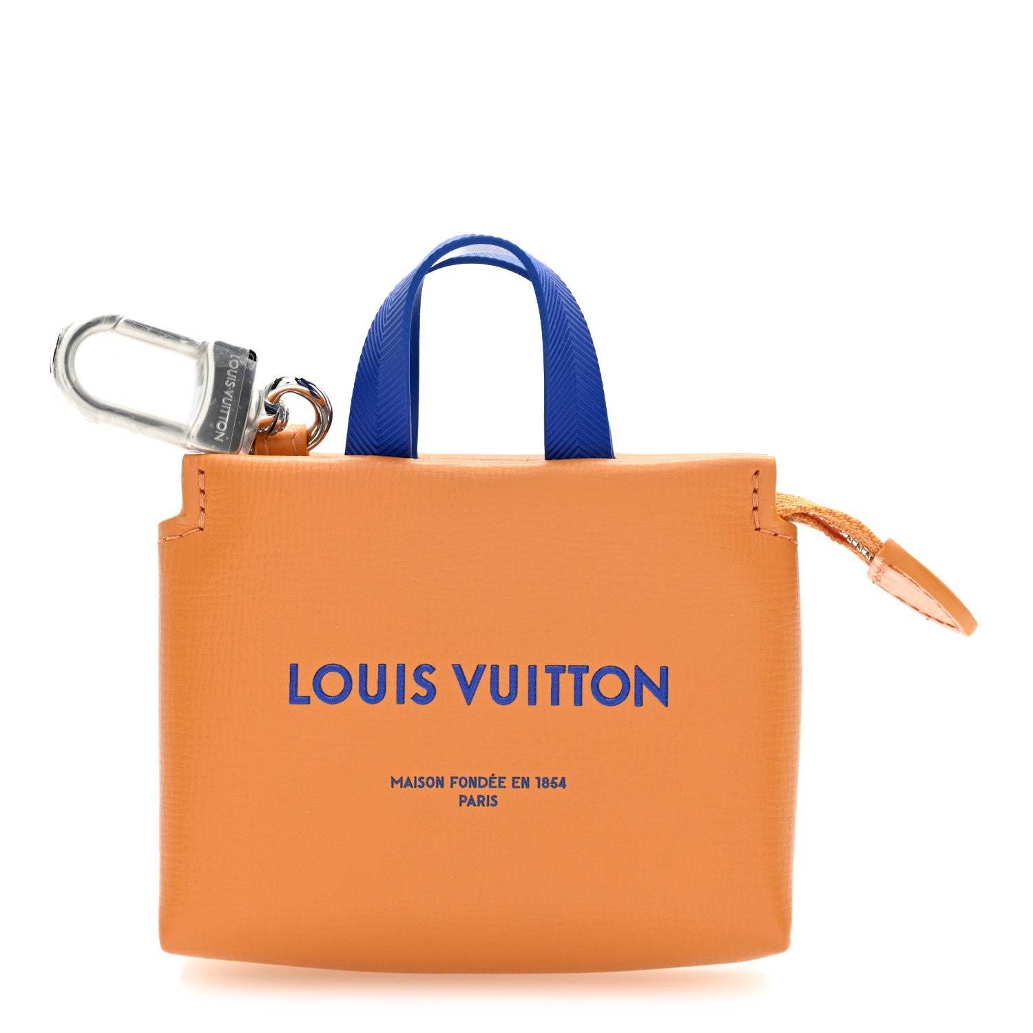Louis Vuitton Cowhide LV Mini Shopper Bag Charm Safran 1 of 6