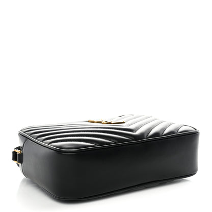 Saint Laurent Calfskin Matelasse Monogram Lou Camera Bag Black 4 of 11