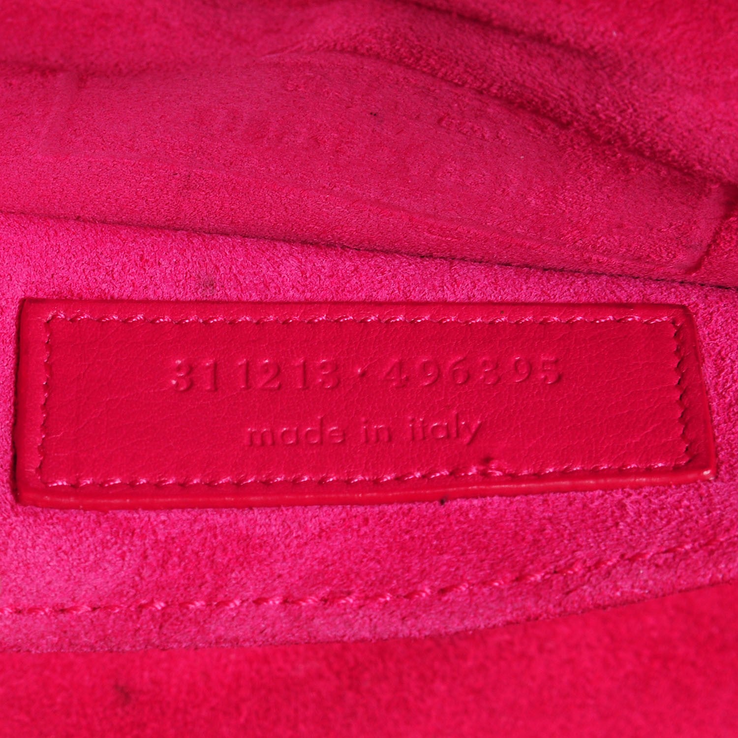 Saint Laurent Calfskin Y Ligne Clutch Fuchsia 8 of 8