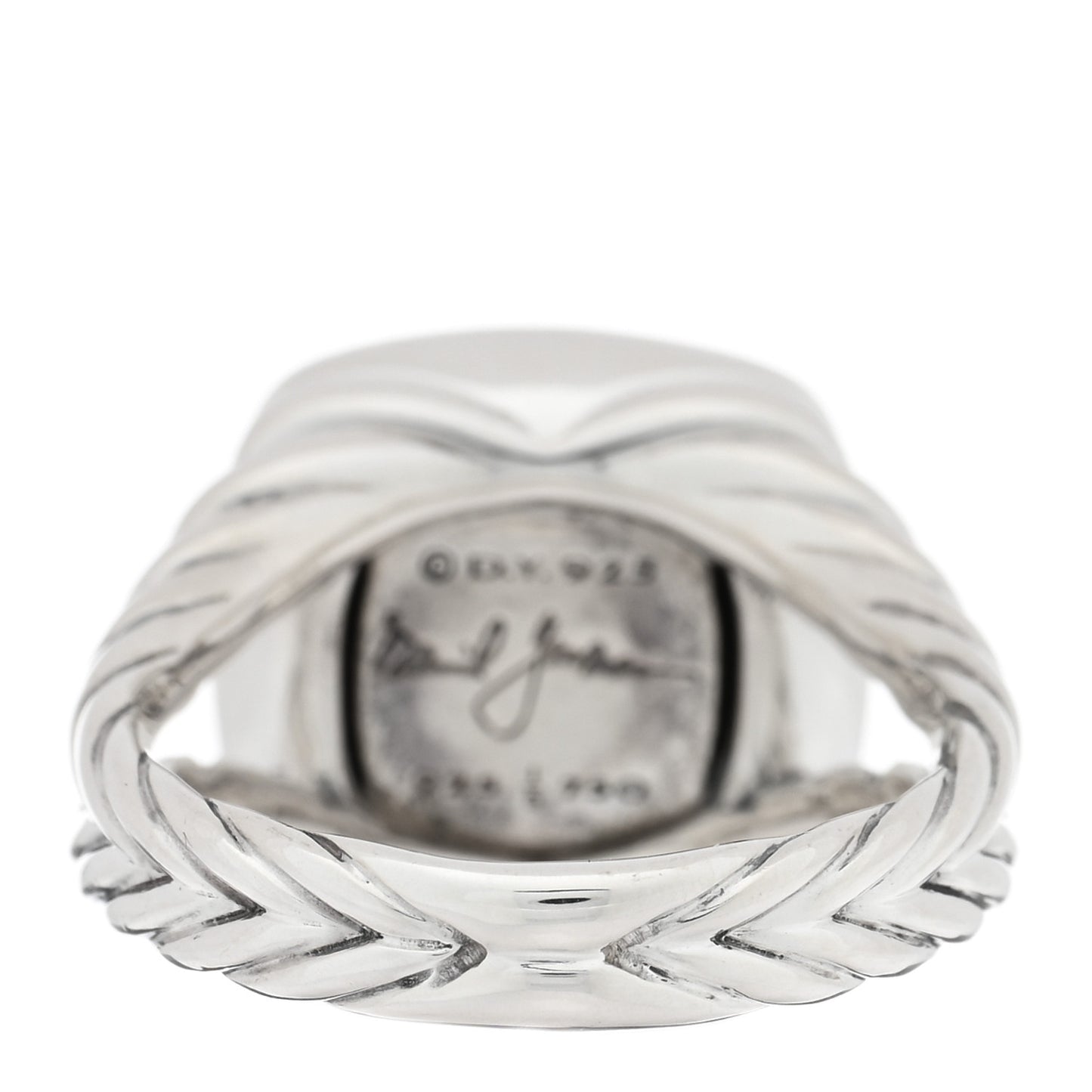 Sterling Silver 18K Yellow Gold Diamond 11mm Albion Ring 54 7