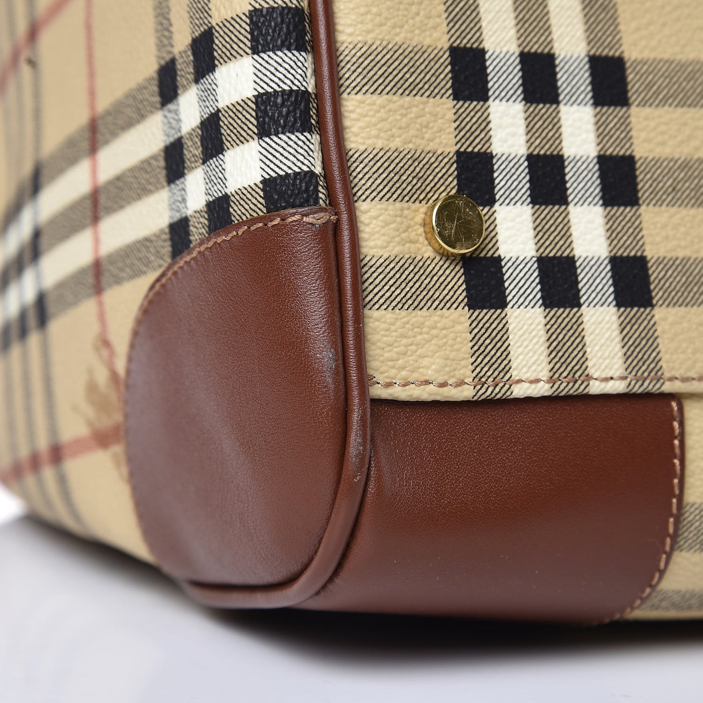 Haymarket Check Duffle Bag Brown