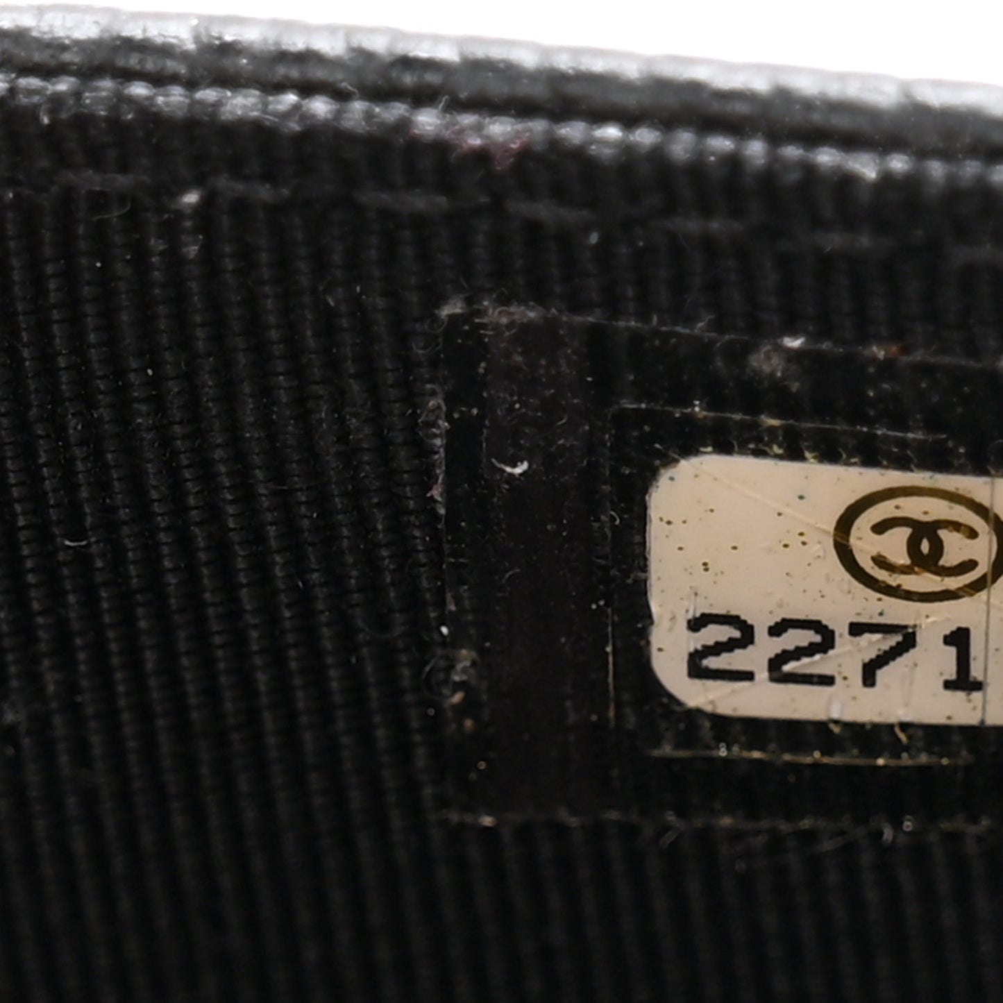 Caviar Quilted Flap Card Holder Wallet Black