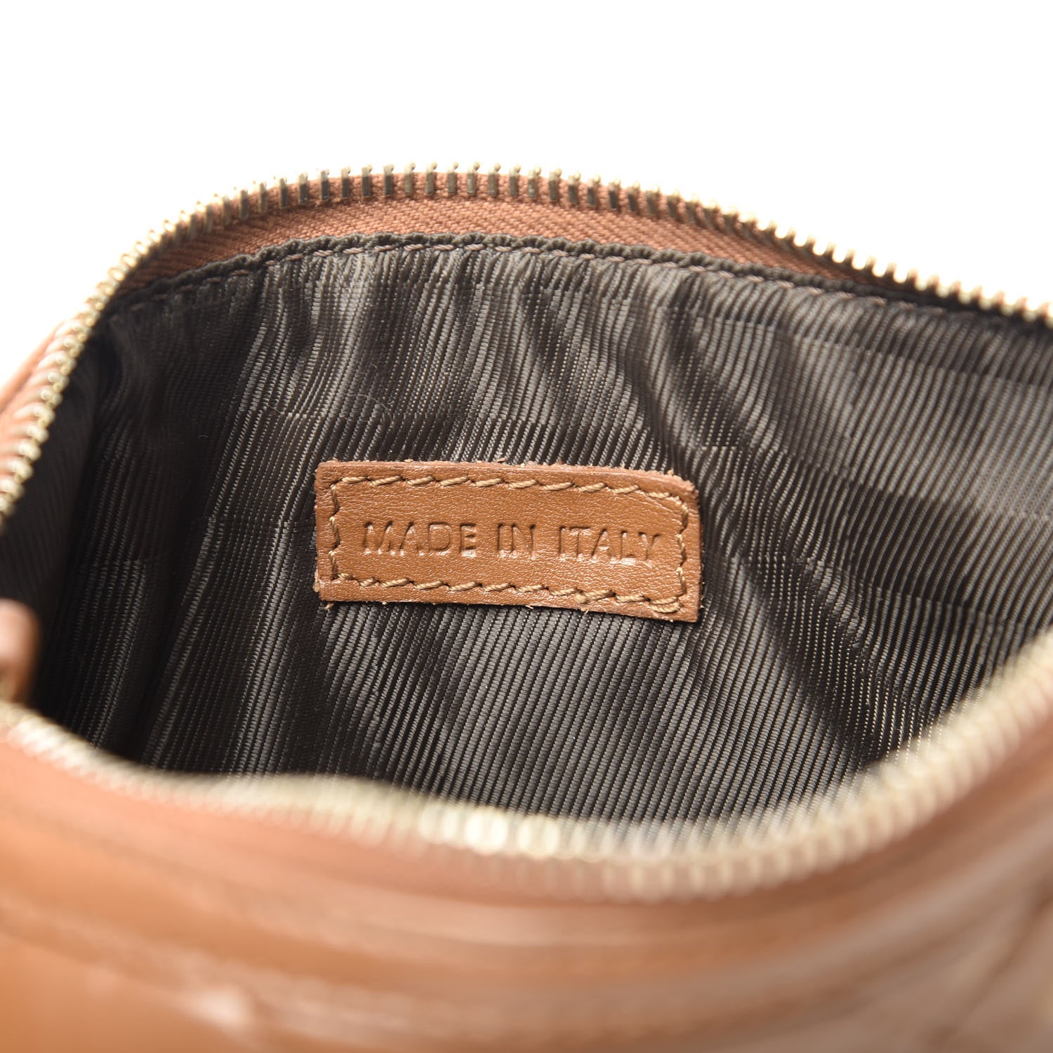 Burberry Lambskin Quilted Small Manor Pochette Shoulder Bag Dark Beige 7 of 13