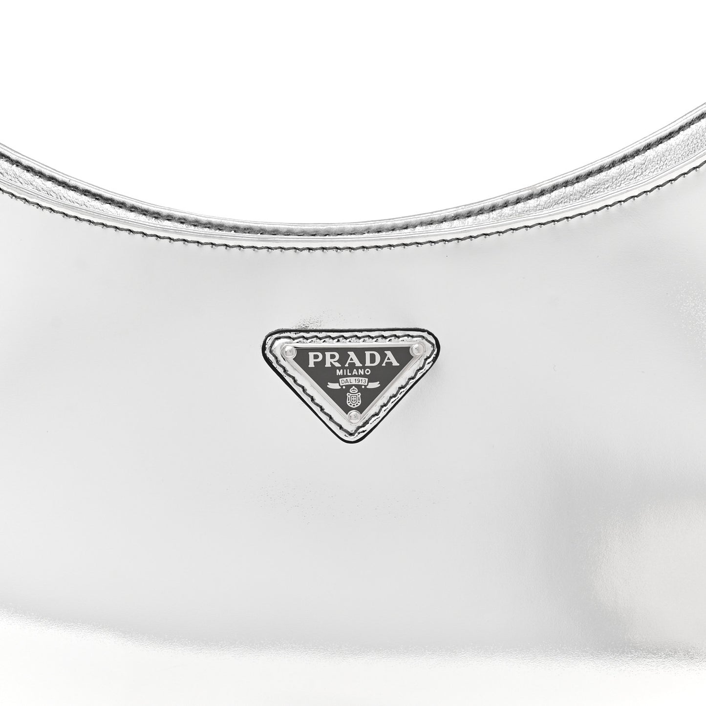 Spazzolato Cleo Shoulder Bag Argento