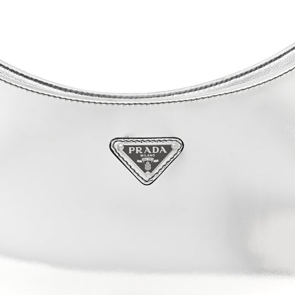 Prada Spazzolato Cleo Shoulder Bag Argento 8 of 10