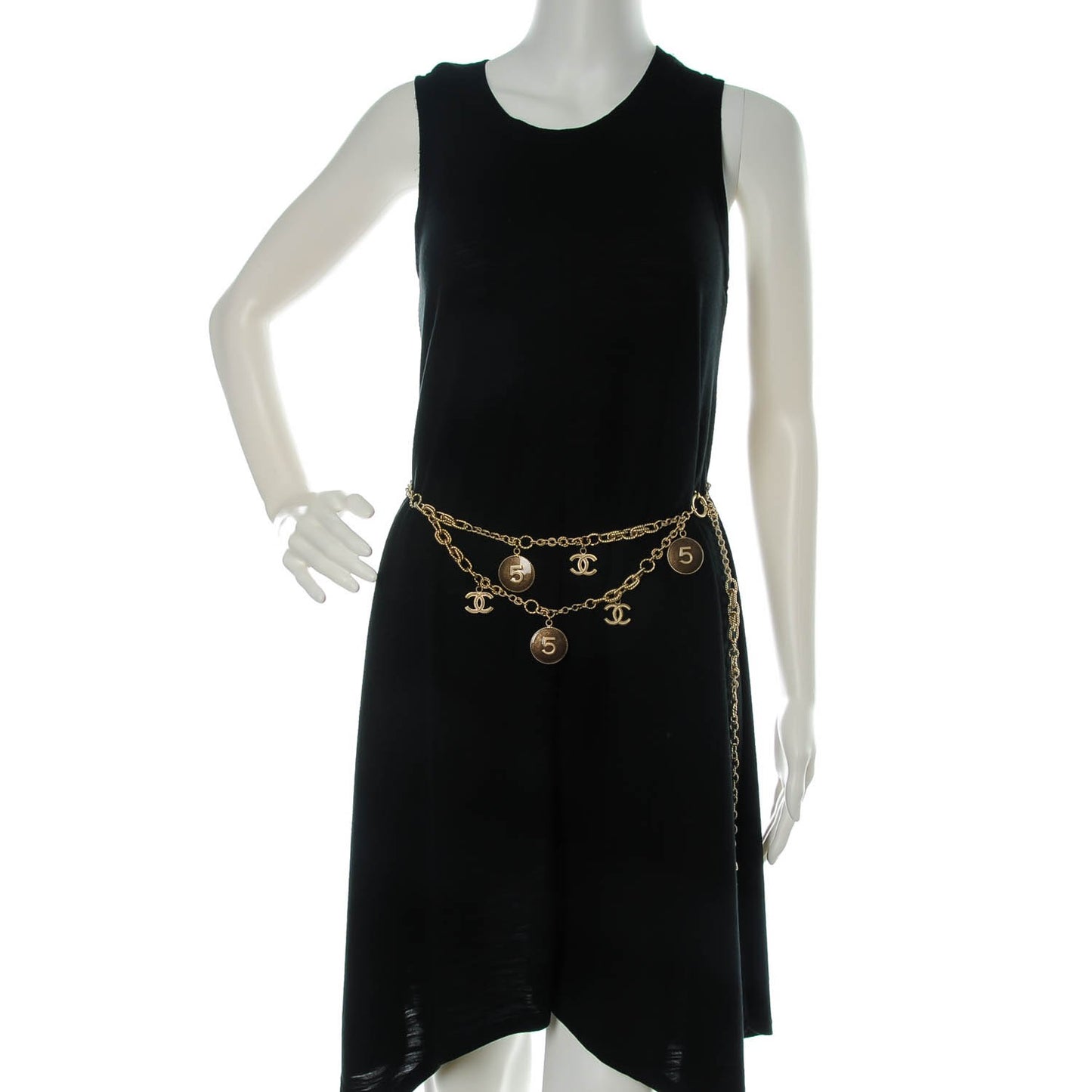 N°5 Medallion CC Chain Belt Gold