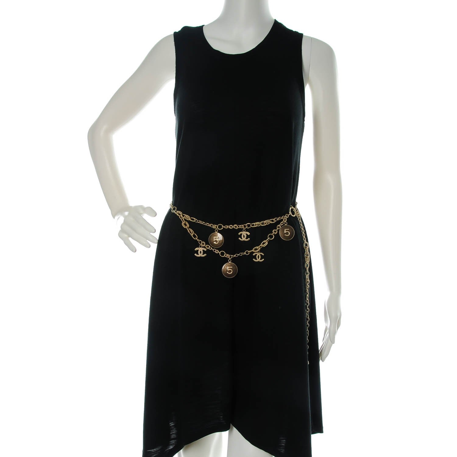 Chanel N°5 Medallion CC Chain Belt Gold 2 of 4