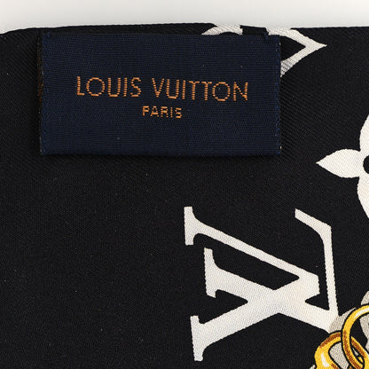 Louis Vuitton Silk Monogram Confidential Bandeau Black 3 of 4