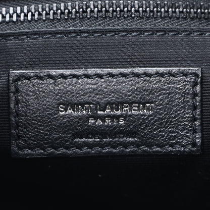 Saint Laurent Crinkled Calfskin Matelasse Monogram Medium Niki Shopper Tote Black 6 of 9