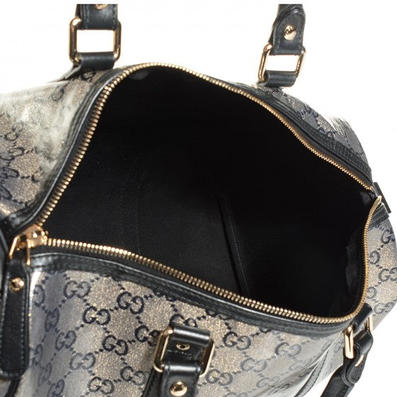 Gucci Crystal Monogram Medium Joy Boston Black 5 of 14