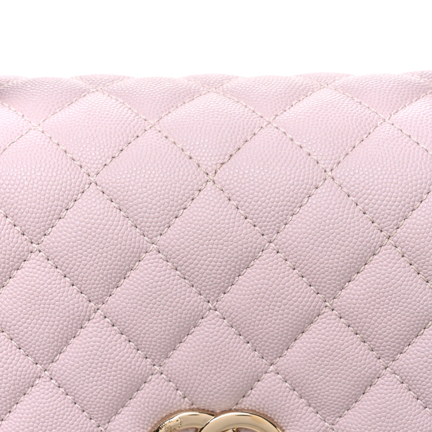 Caviar Quilted Small Coco Handle Flap Lilas Lilac