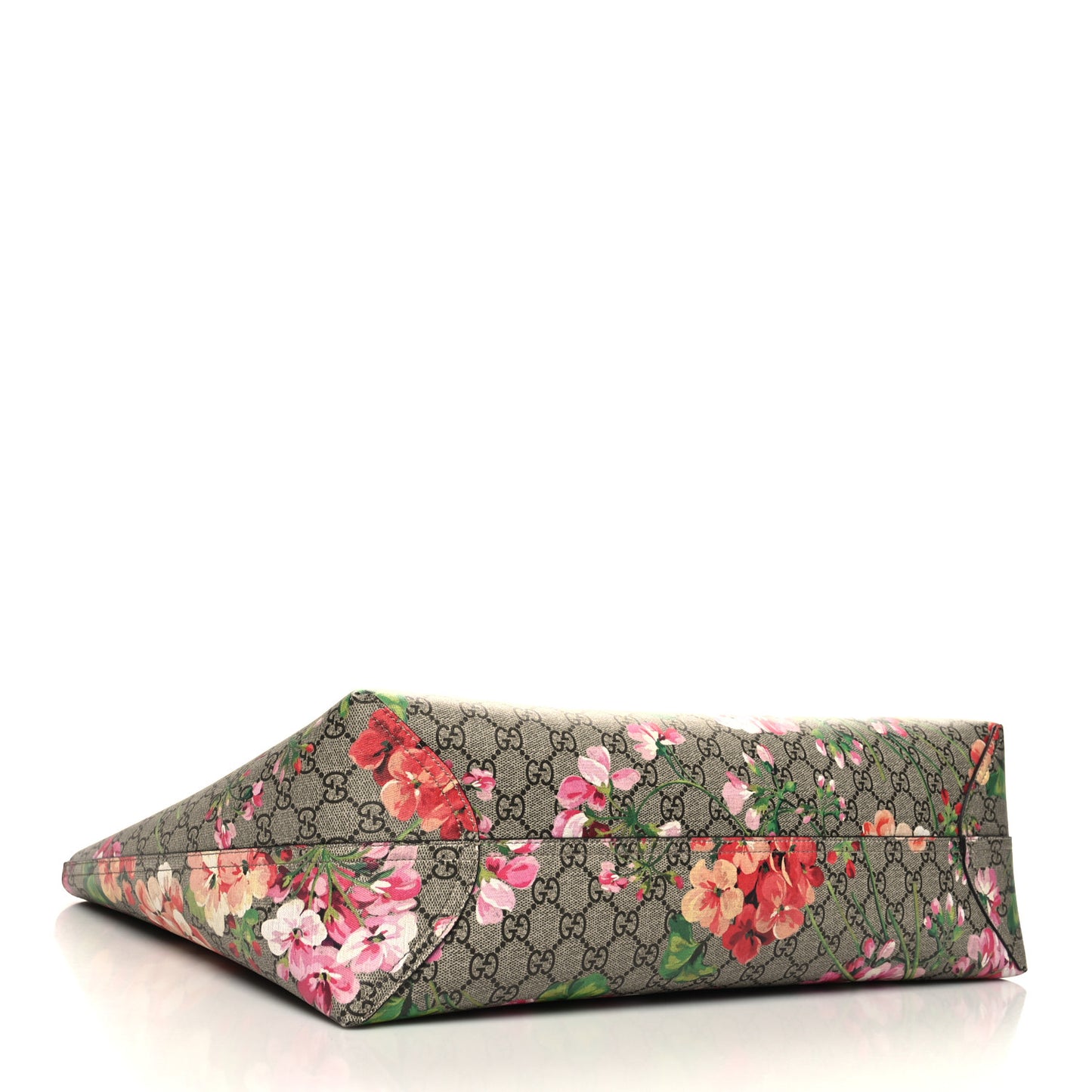 GG Supreme Monogram Blooms Large Reversible Tote Beige Multicolor Dry Rose