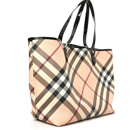 Burberry Nova Check Large Nickie Tote Black 3 of 8