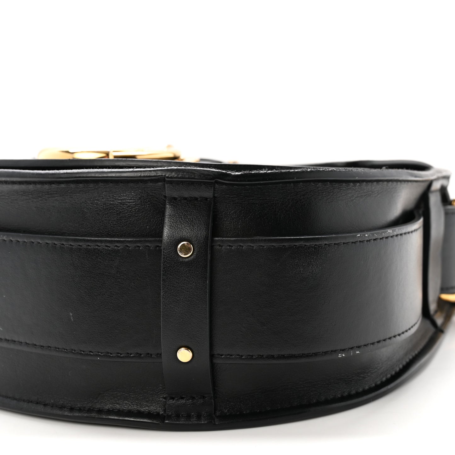 Calfskin Suede Large Tess Bag Black
