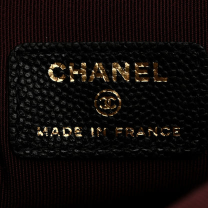 Chanel Caviar Quilted Medium Cosmetic Case Black 6 of 7