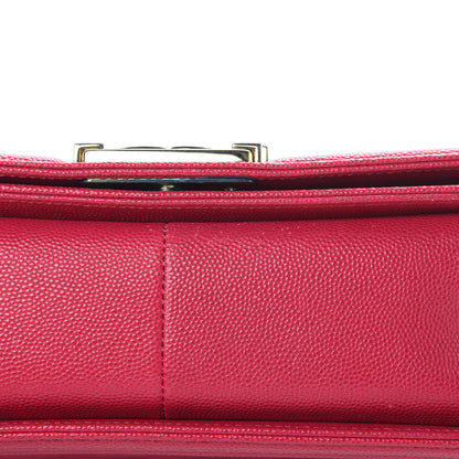 Chanel Caviar Quilted Medium Boy Flap Fuchsia 13 of 15