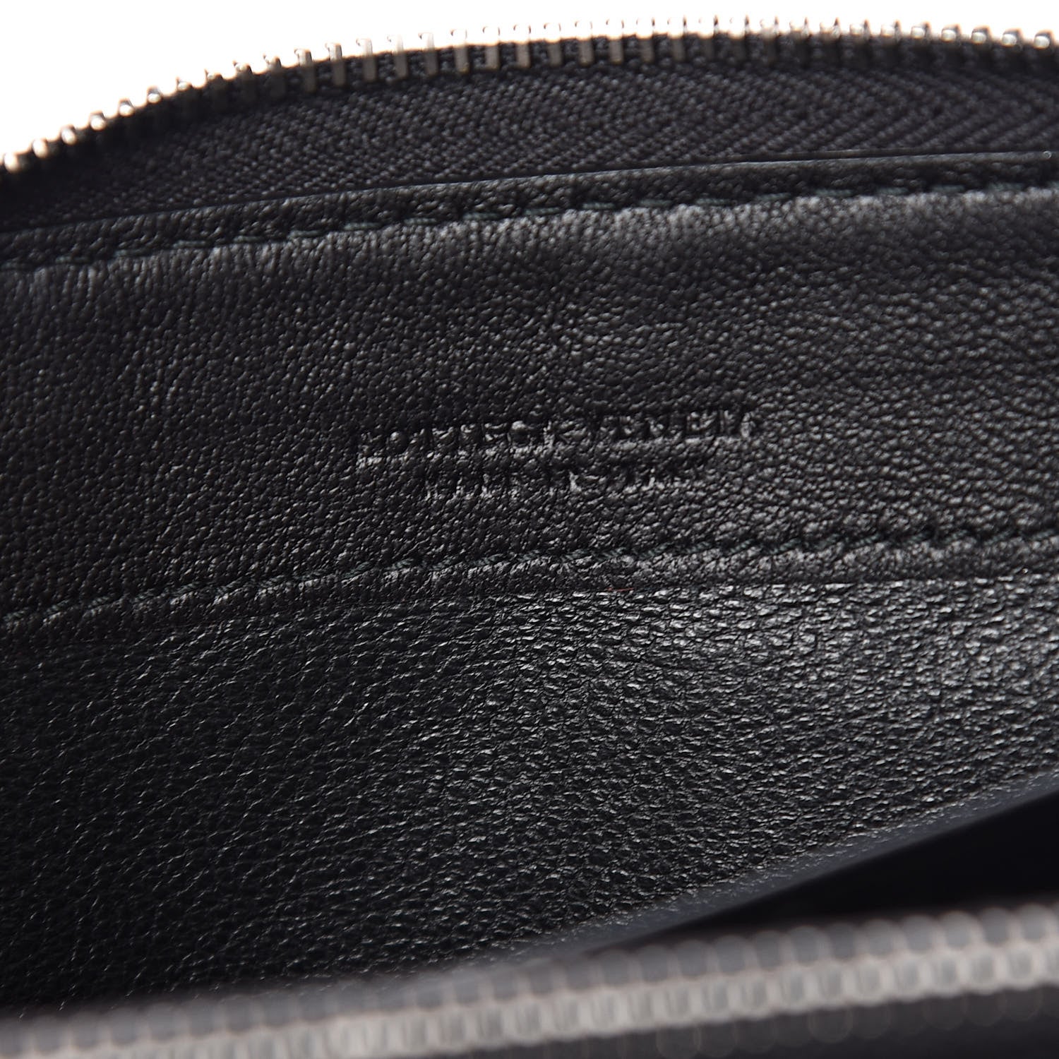 Bottega Veneta Nappa Intrecciato Half Zip Around Wallet Black 6 of 7