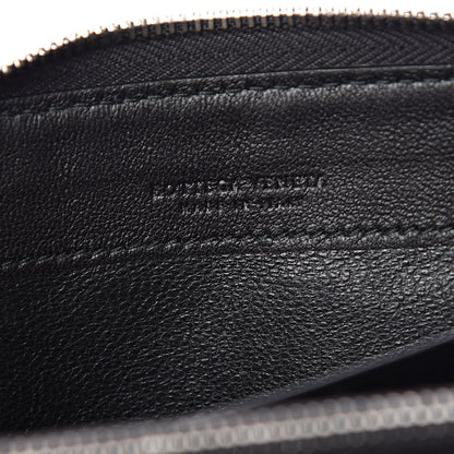 Bottega Veneta Nappa Intrecciato Half Zip Around Wallet Black 6 of 7