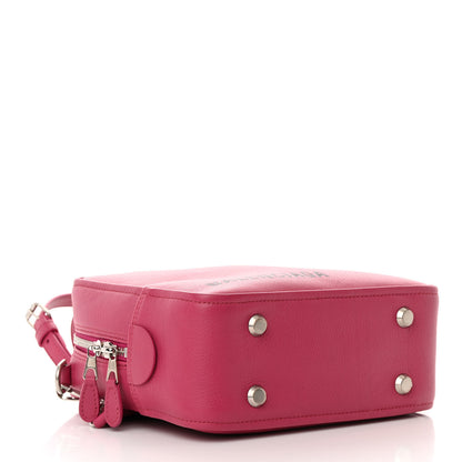 Balenciaga Shiny Day Calfskin XS Triangle Square Bag Pink 4 of 10
