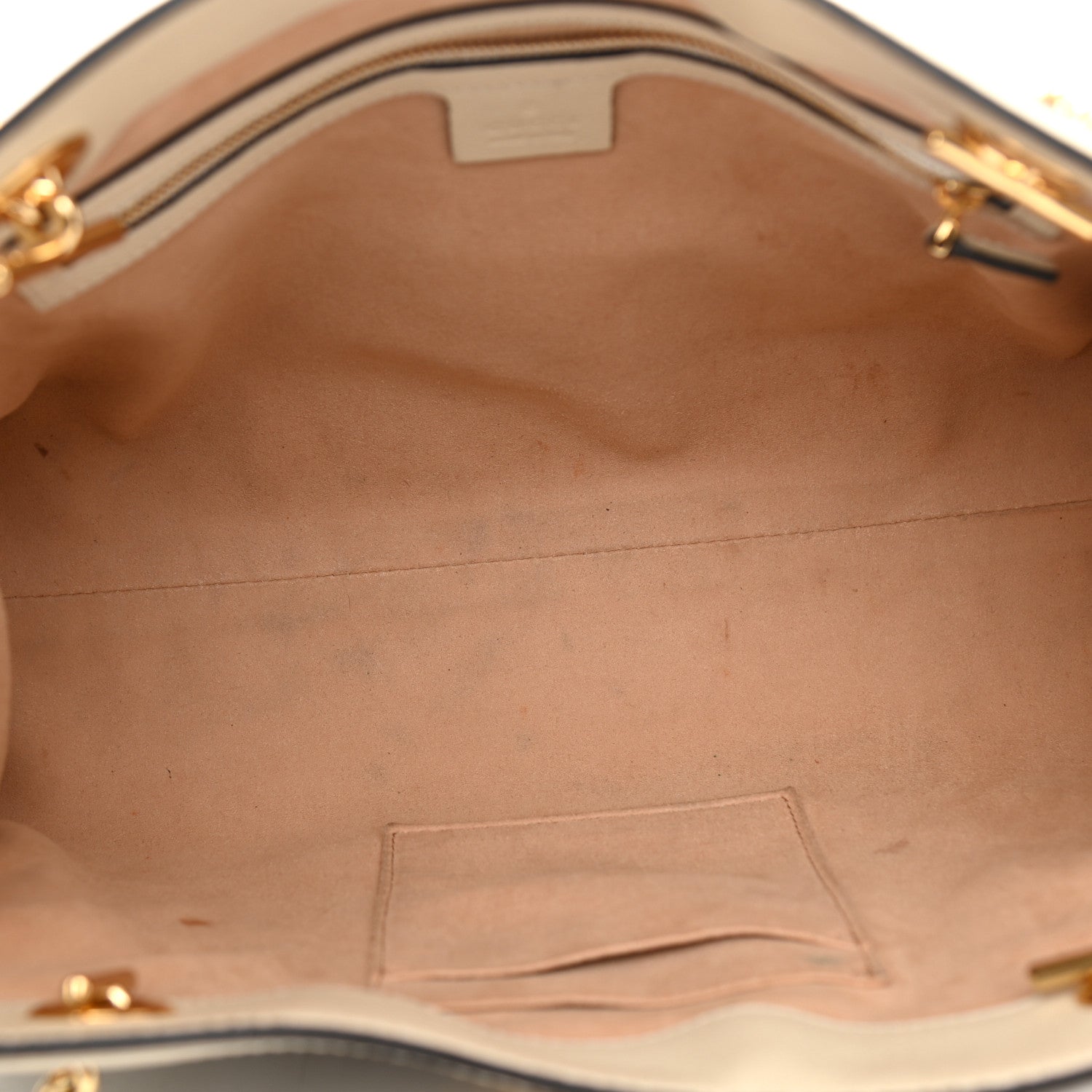 Gucci GG Supreme Monogram Medium Padlock Tote White 5 of 12