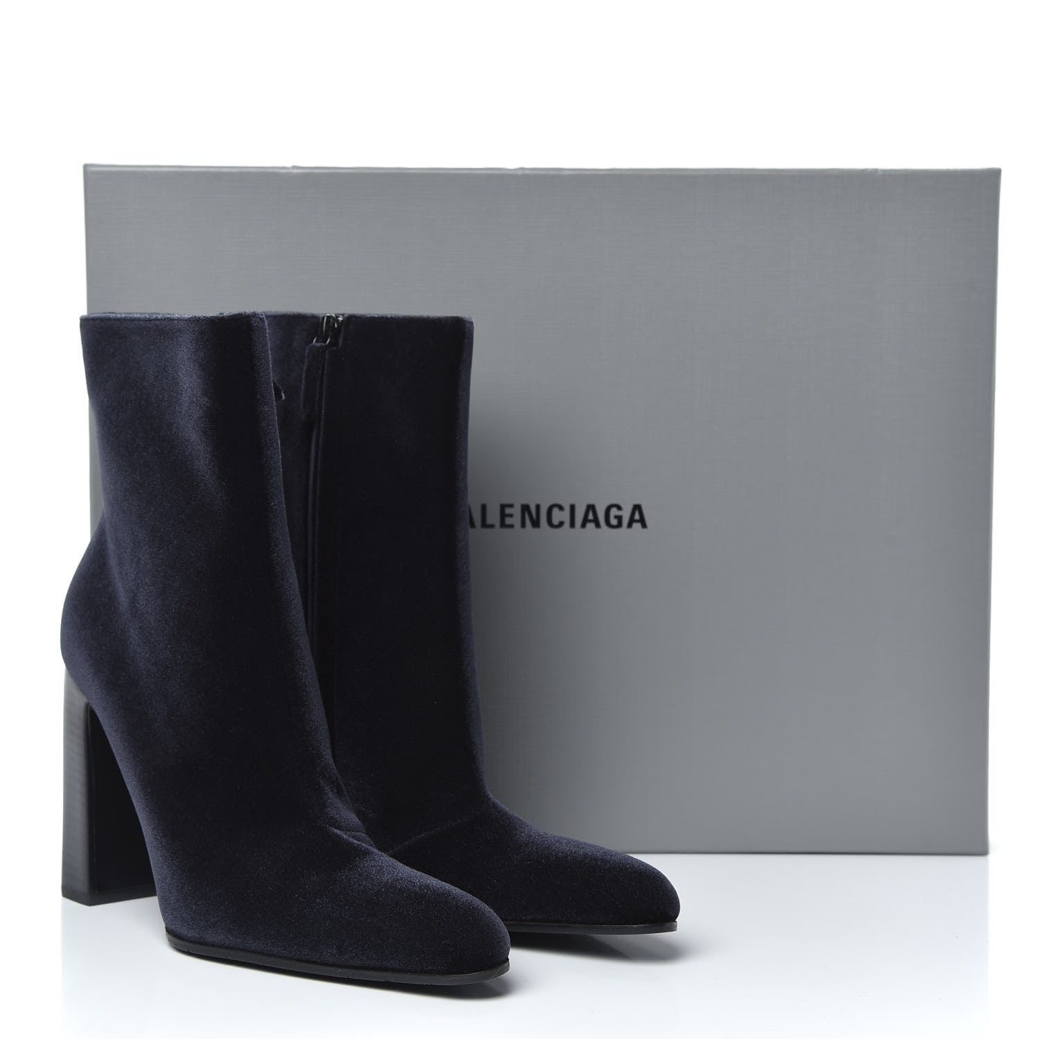 Balenciaga Smooth Velvet Ankle Boots 39 Black 8 of 8