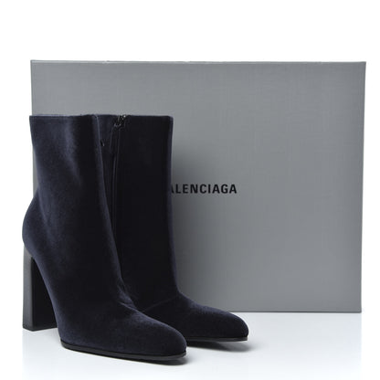Balenciaga Smooth Velvet Ankle Boots 39 Black 8 of 8