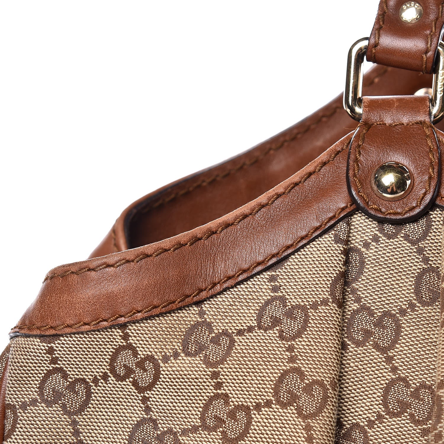 Gucci Monogram Large Sukey Tote Brown 11 of 27