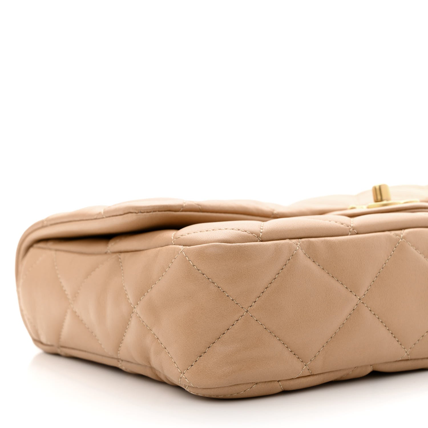 Chanel Lambskin Quilted Large CC Funky Town Flap Beige 9 of 11