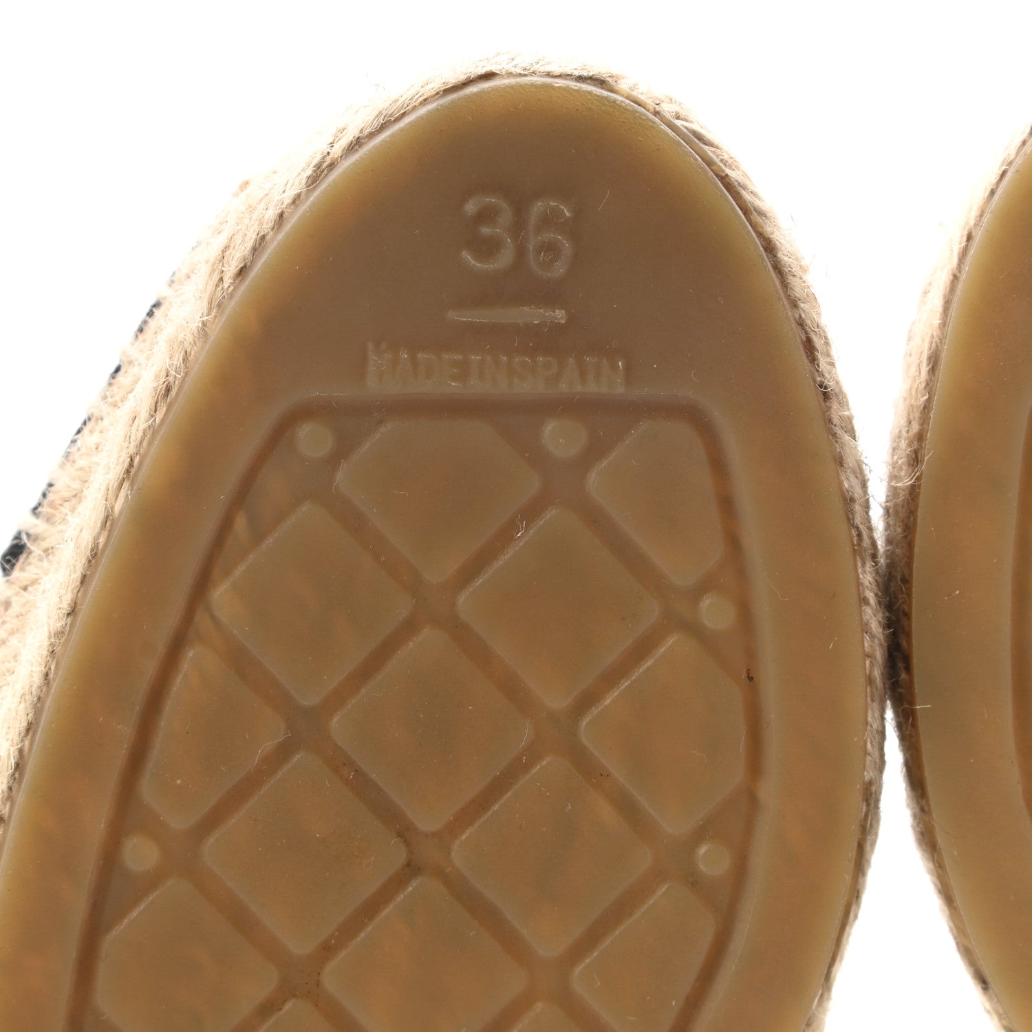 Chanel Canvas Grosgrain CC Espadrilles 36 Green Black 6 of 10