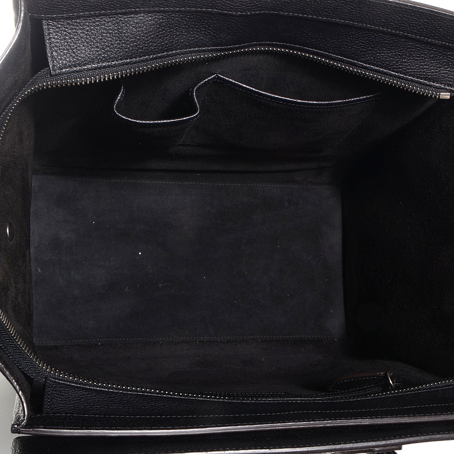 Drummed Calfskin Mini Luggage Black