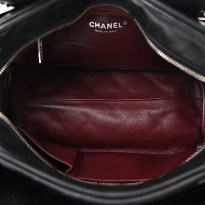 Chanel Lambskin Quilted Shopping Tote Black 5 of 10
