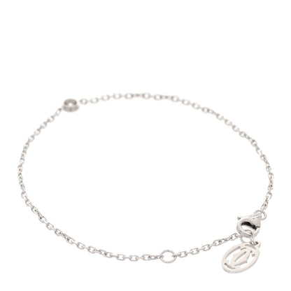 Cartier 18K White Gold Diamond SM D'Amour Bracelet 2 of 5