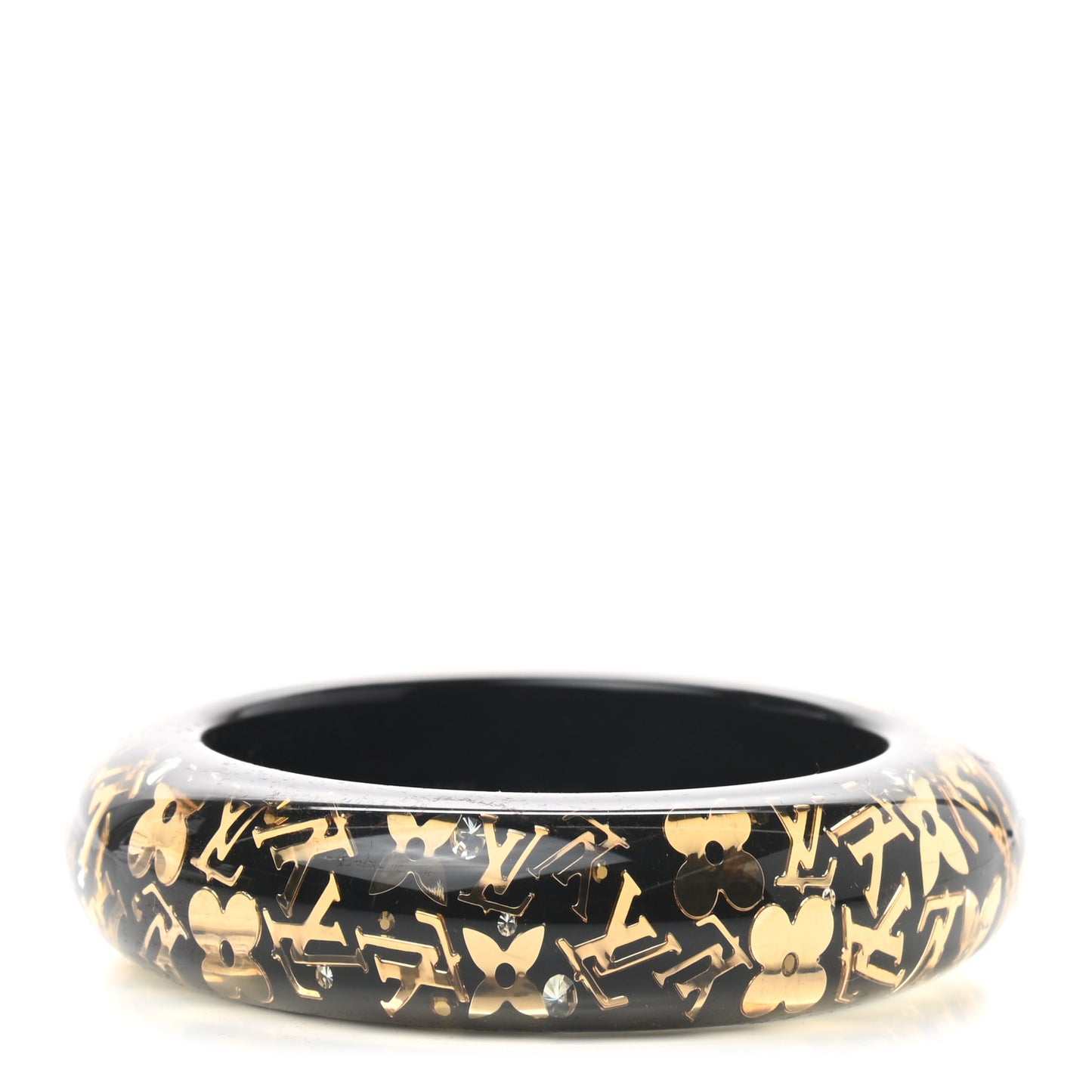 Resin Swarovski Medium Inclusion Bracelet GM Black