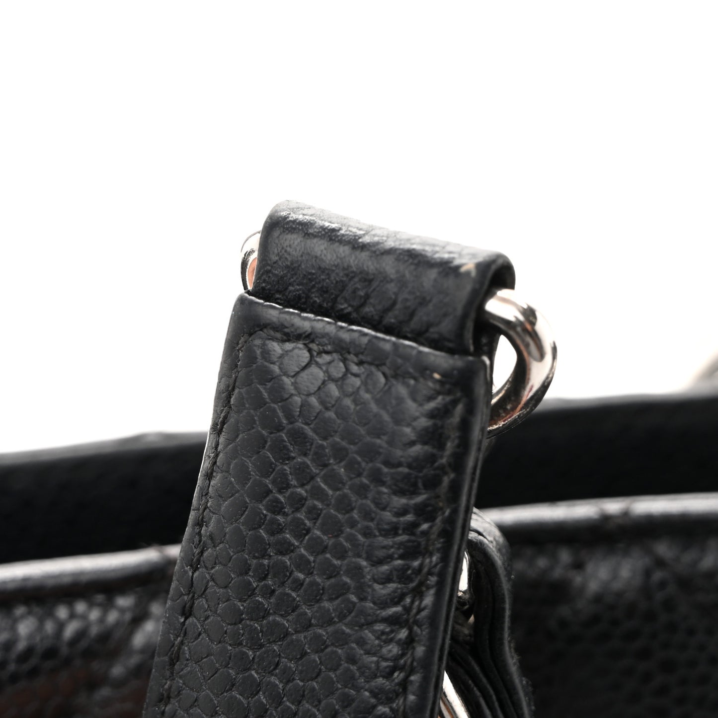 Caviar Quilted Grand Shopping Tote GST Black