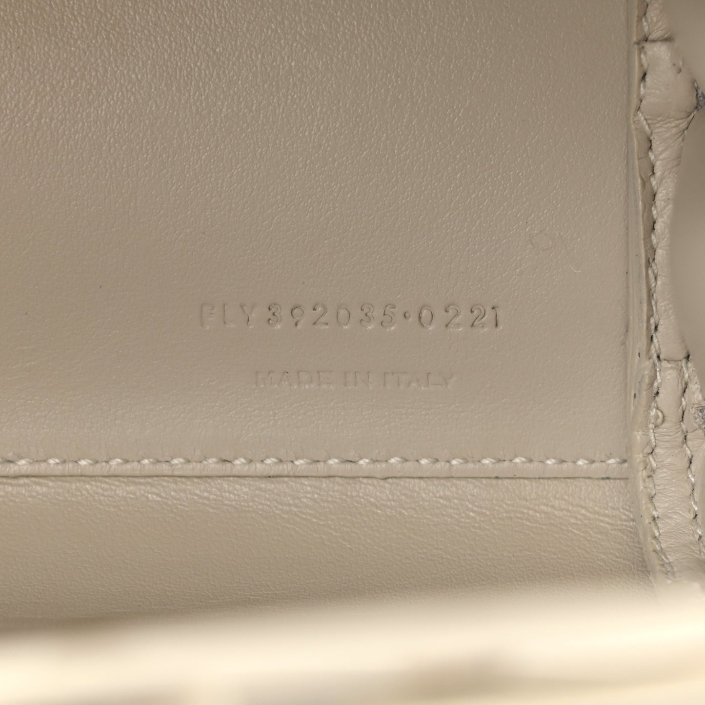 Grained Calfskin Nano Sac de Jour Pearl White