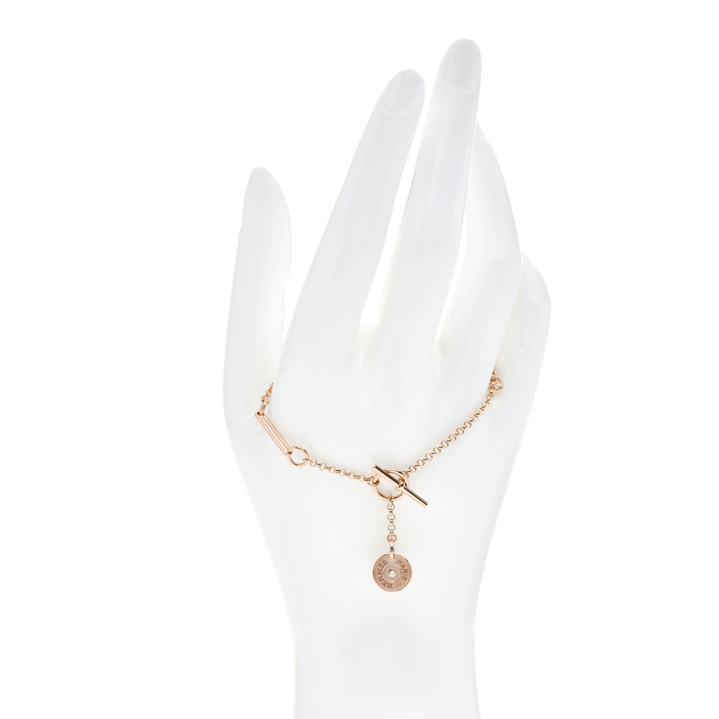 18K Rose Gold Diamond Gambade Bracelet SH