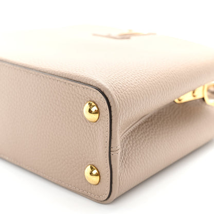Louis Vuitton Taurillon Capucines BB Galet 9 of 9