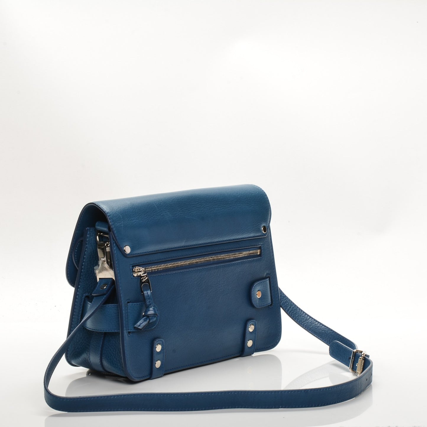 Calfskin PS11 Classic Shoulder Bag Peacock