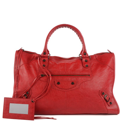 Balenciaga Agneau Classic Hardware Work Rouge Coquelicot 1 of 12